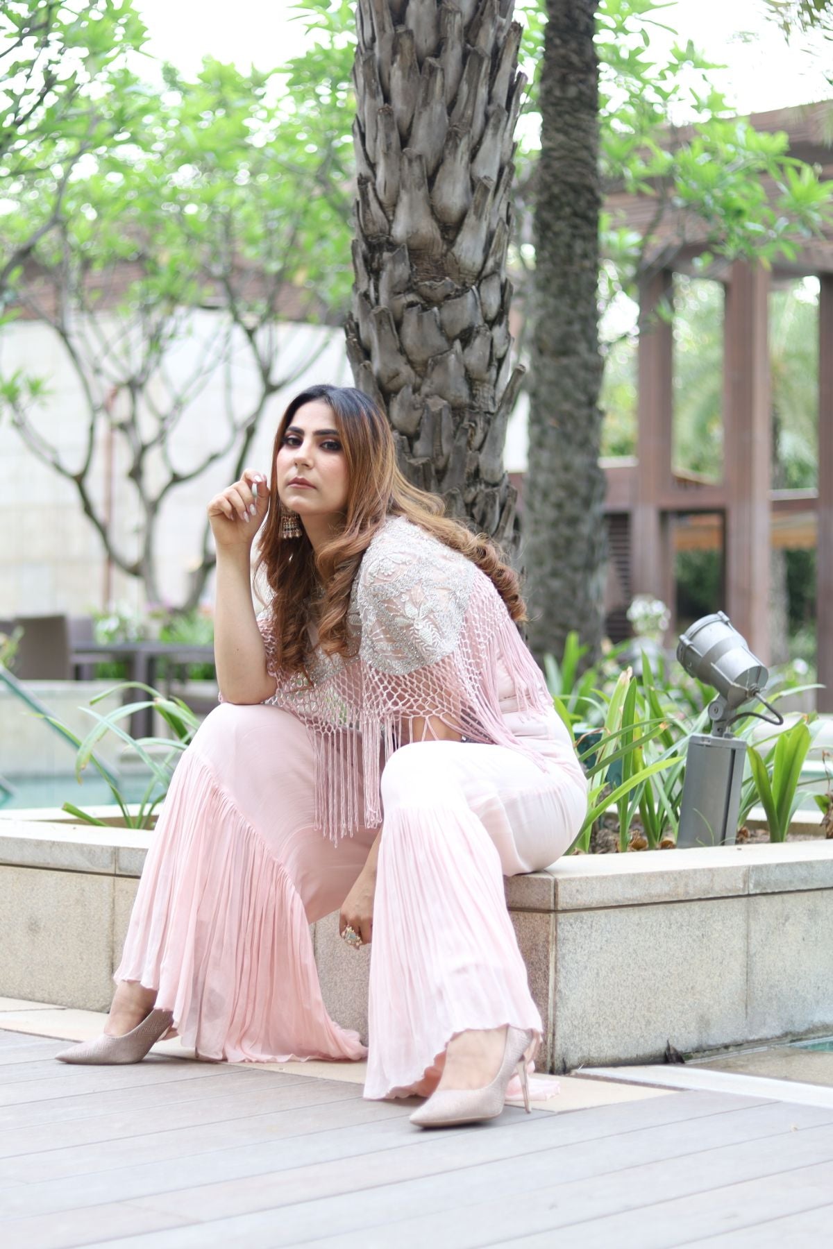Pink Jumpsuit without Cape