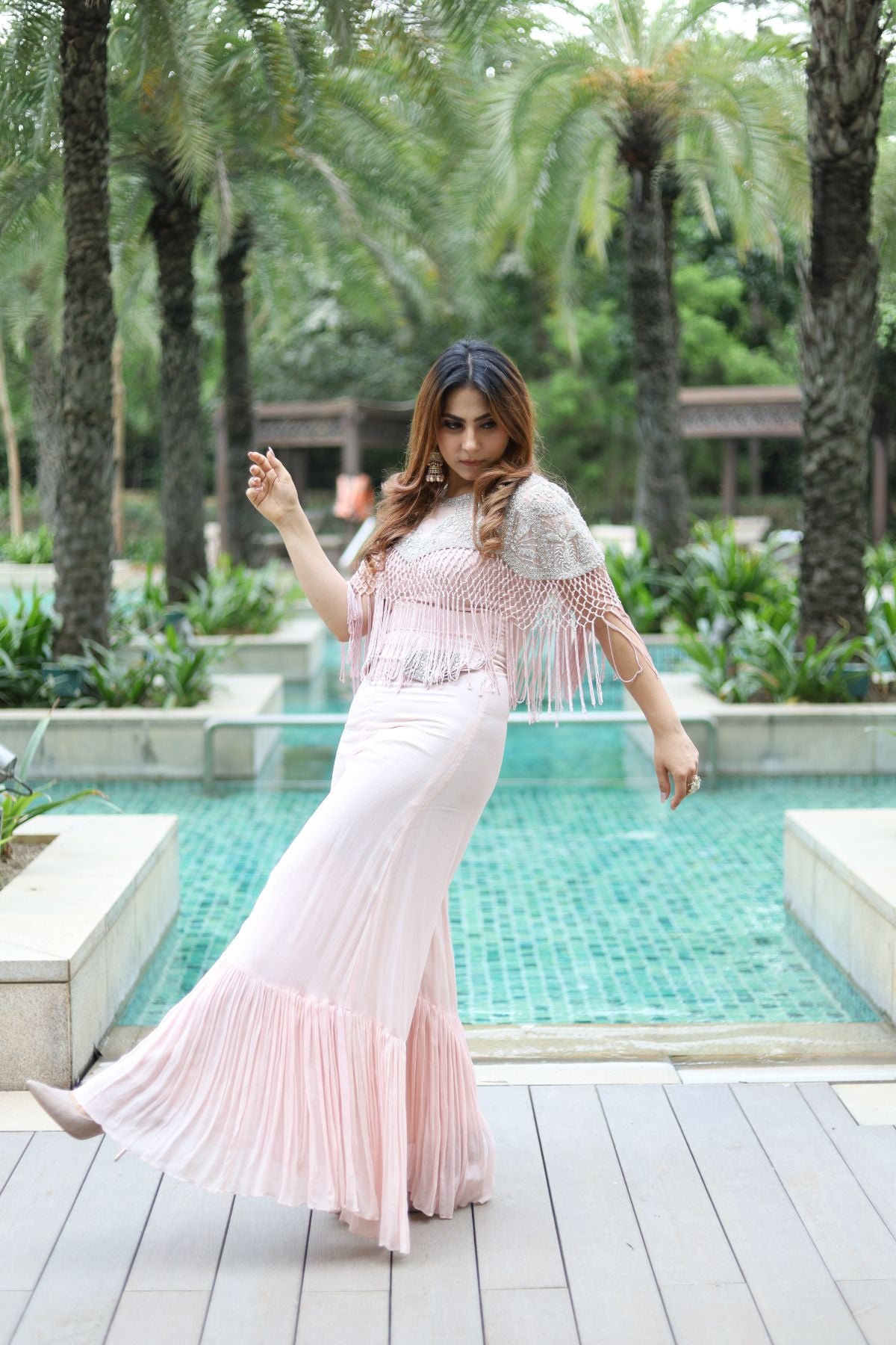 Pink Jumpsuit without Cape
