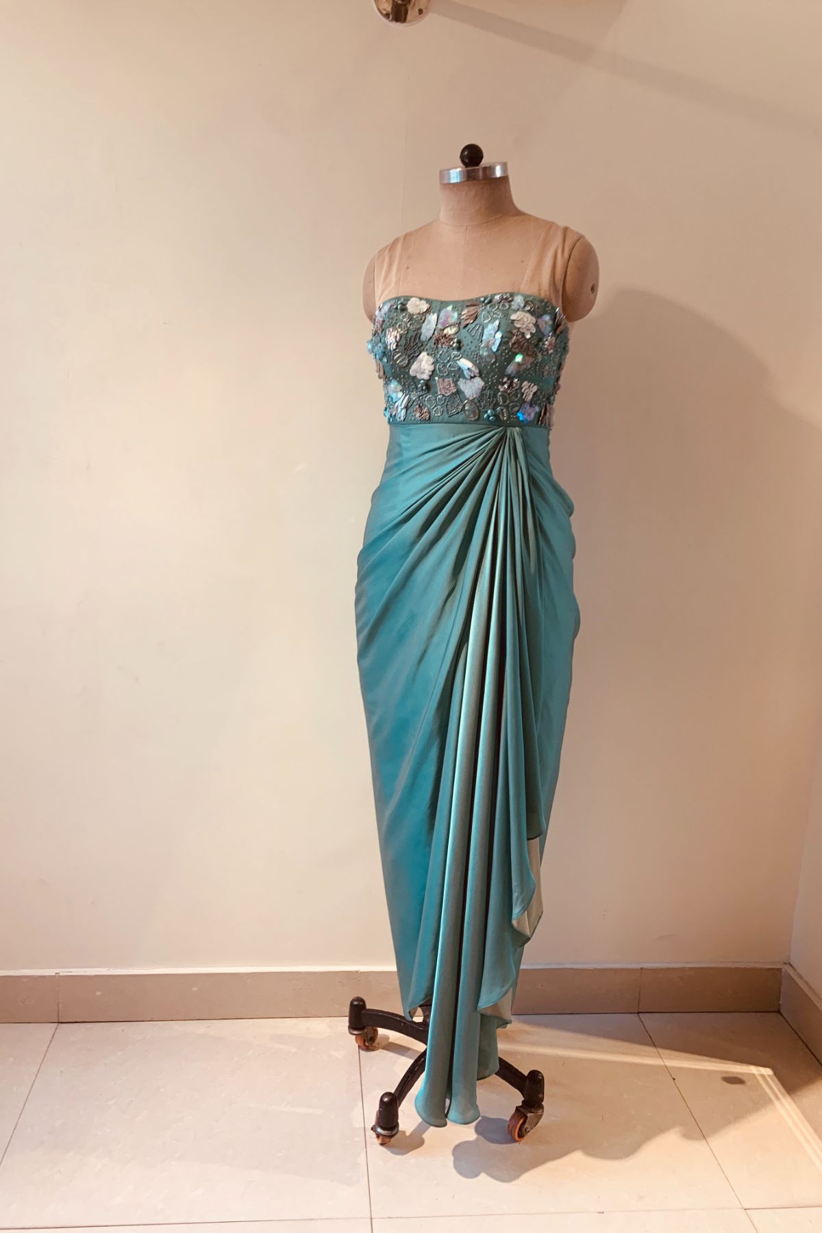 Ocean Drape Gown