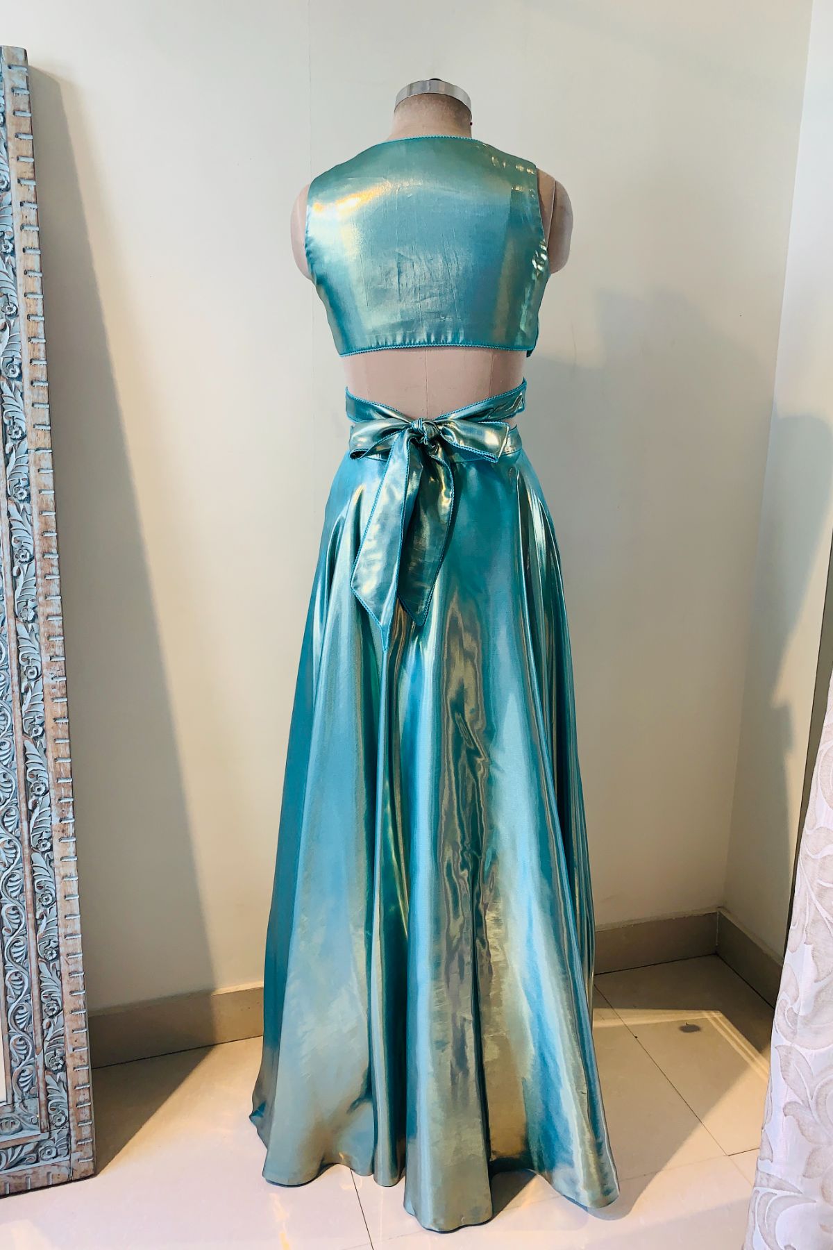 Ocean Wrap Lehenga