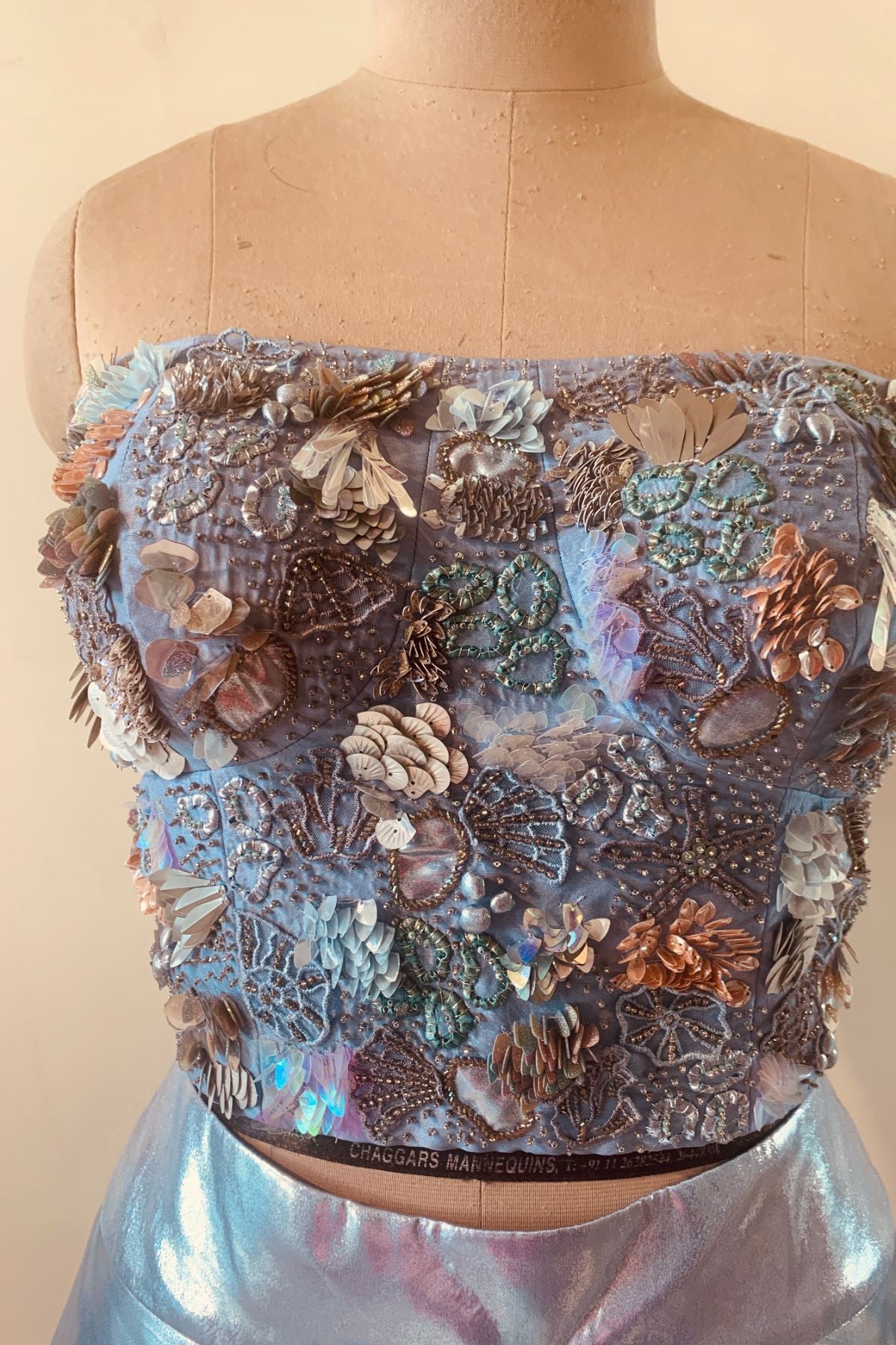 Ocean Corset and Lehenga