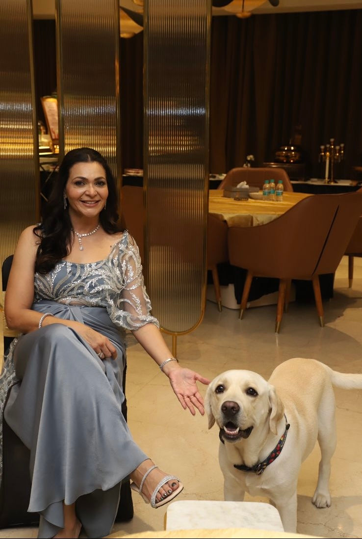 Blue Draped Skirt Saree