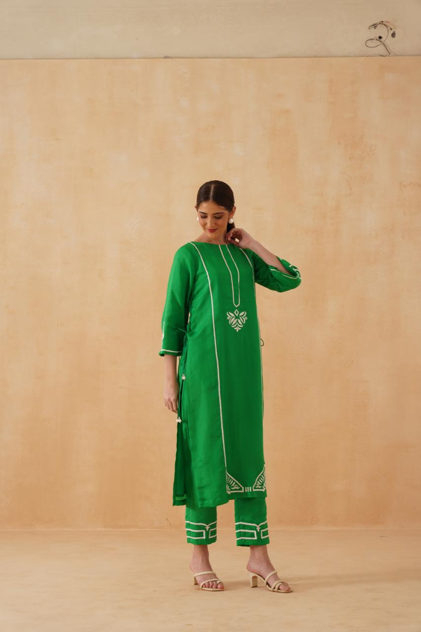 Green Kurta Set